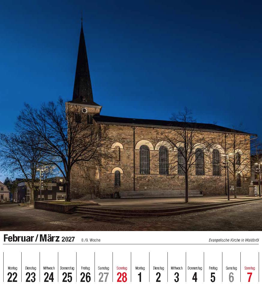 Firmenkalender „Schönes Bergisches Land“ mit ihrem Logo