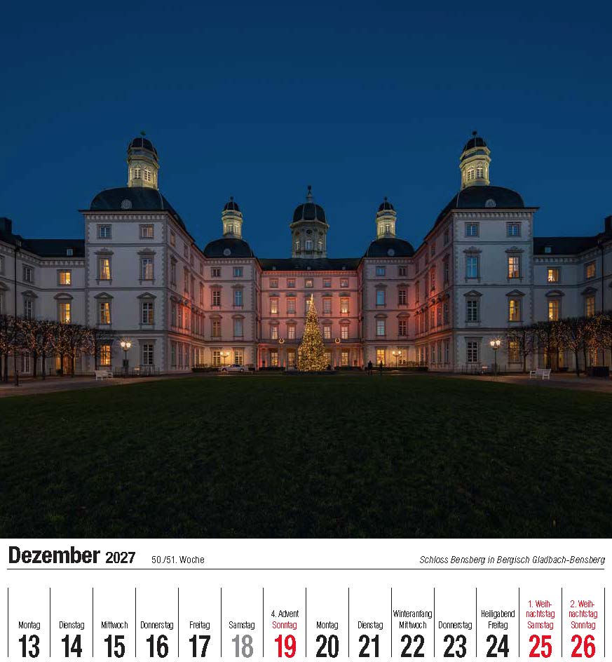 Firmenkalender „Schönes Bergisches Land“ mit ihrem Logo