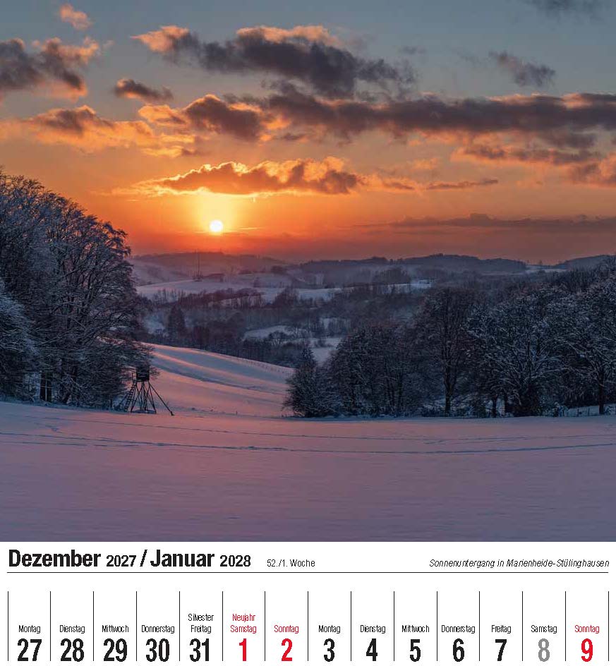 Firmenkalender „Schönes Bergisches Land“ mit ihrem Logo