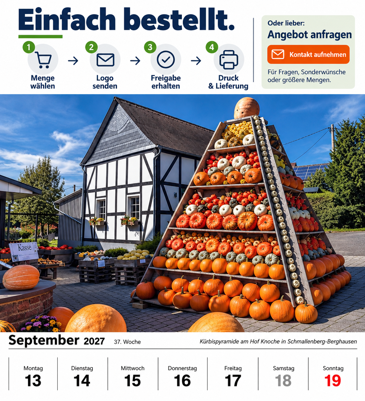 Firmenkalender mit Logo – Sauerland 2027