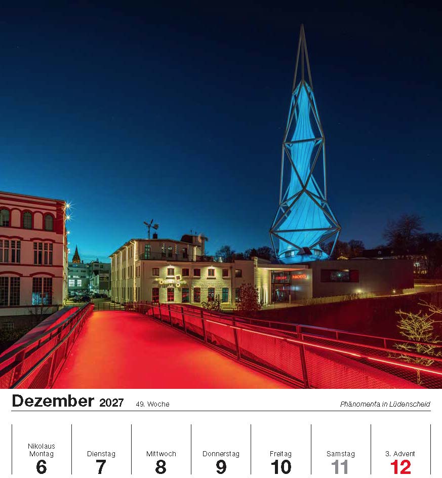 Firmenkalender mit Logo – Sauerland 2027