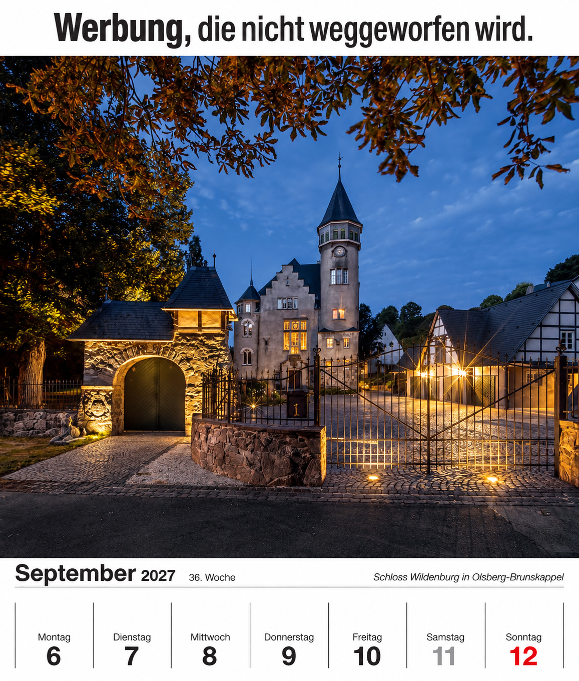 Firmenkalender mit Logo – Sauerland 2027