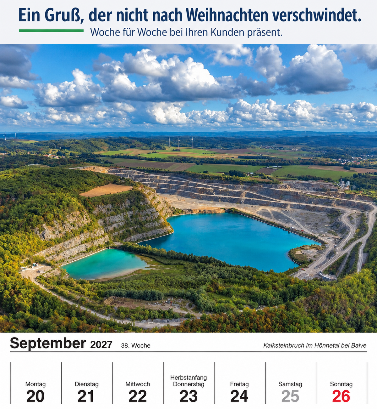 Firmenkalender mit Logo – Sauerland 2027