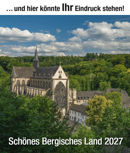 Firmenkalender „Schönes Bergisches Land“ mit ihrem Logo